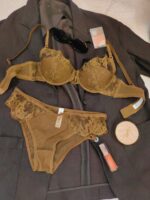 Style Plus Size Lingerie Sexy Bra Lace Embroidery Ultra-thin Large Chest Minimizer Bra Set - imagine 8