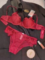Style Plus Size Lingerie Sexy Bra Lace Embroidery Ultra-thin Large Chest Minimizer Bra Set - imagine 7