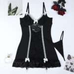 Sexy Lingerie Lace Temptation Dress and Thong Two-Piece Set - imagine 6