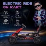 12V Electric Go Kart for Kids w/ Adjustable Speed - imagine 4