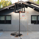 Outdoor Basketball Hoop 4.2-10 Feet Adjustable Height - imagine 5