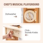 Robud New Large Kids Toddlers Kitchen Playset Wooden Play Toy With Accessories - imagine 4