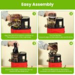 1Pc Cold Press Juicer Machine 300W Electric Slow Masticating Juicer For Whole Vegetable And Fruit With Reverse Function 2 Containers Cleaning Brush Clear Marks Easy Cleaning Fedex Shipping - imagine 9