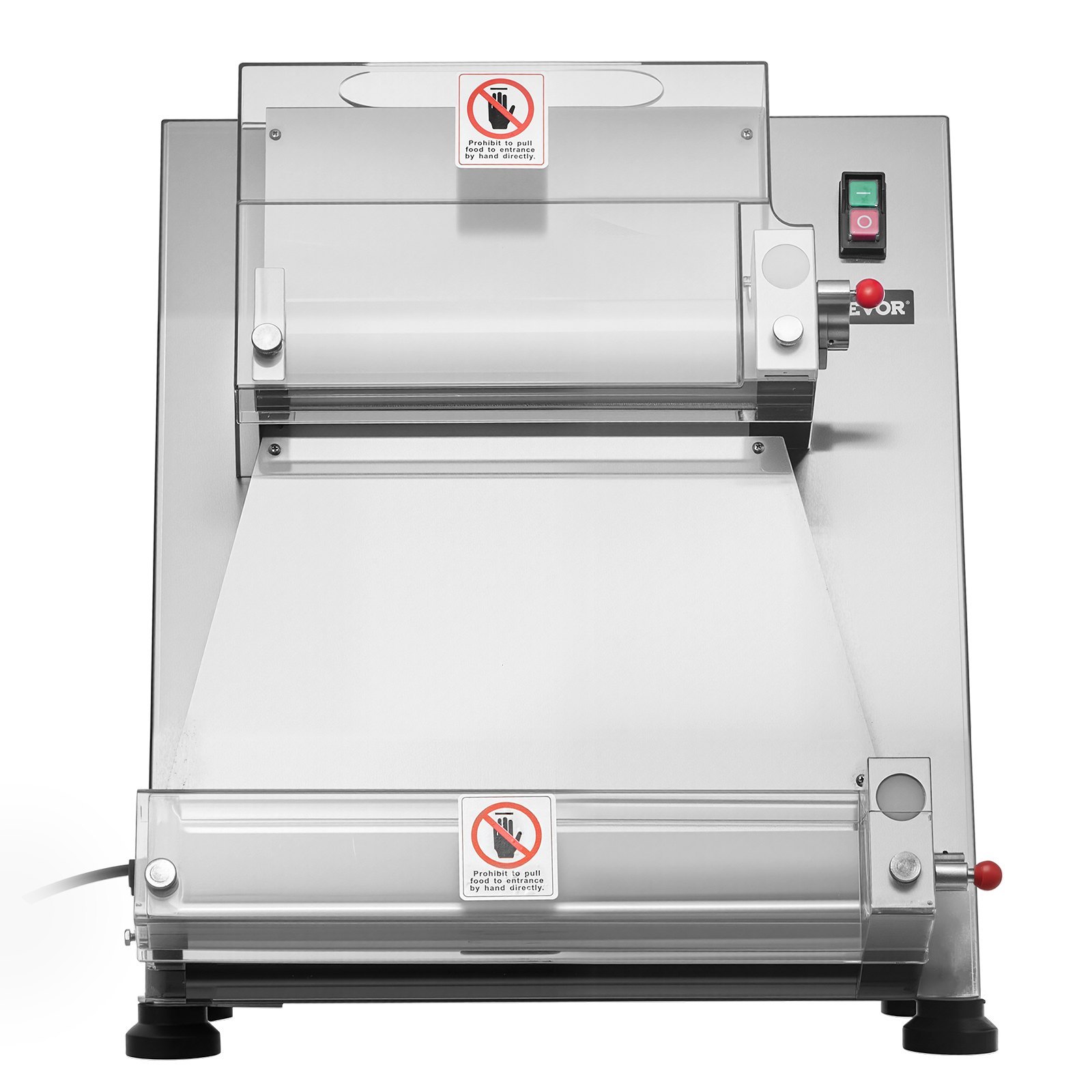 ae73e3fb-68c7-44f7-babe-84a0f2d77a47.jpg 16 Inch Pizza Dough Roller Sheeter Semi-automatic Commercial Dough Press 390W - imagine 1