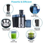 1000W Centrifugal Juicer Juice Extractor With 2 Speeds 3.6in Wide Feed Chute 17Oz Juicer Cup 54Oz Pulp Collector Electric Juicer For Fruits Vegetables - imagine 4