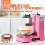 Cake Decorating Machine Cake Frosting Spreading For 4' To 12' Cake Pink - imagine 4