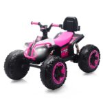 Ride On Toy Car,12V Electric ATV Car For Kids, 4 Wheeler Electric Toy Car With Bluetooth,light,Leather Seaters,,for Boys,Girls,indoor And Out Door - imagine 8