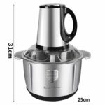 Stainless Steel Meat Grinder Small Household Automatic Cooking Machine - imagine 5