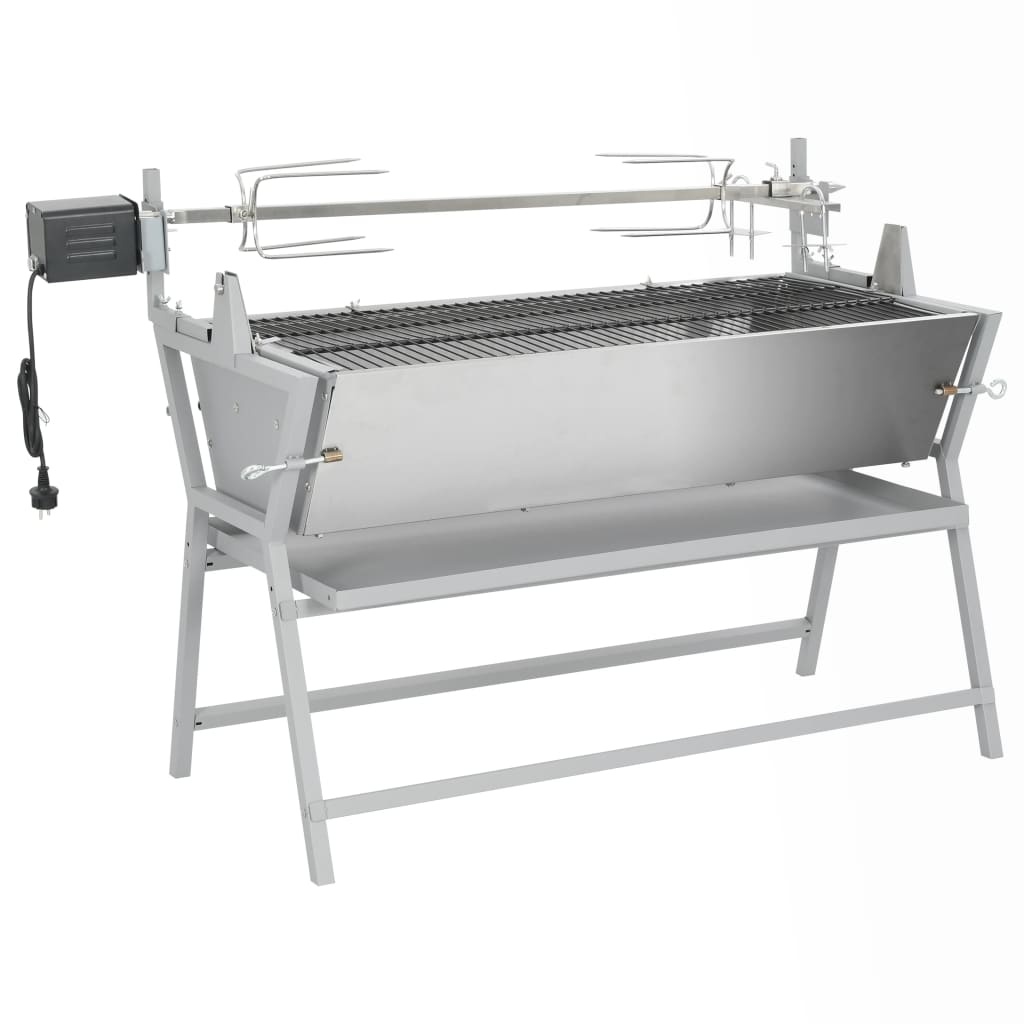 c0e9ecab-7875-4d30-a99c-f1ba28764337.jpg BBQ grill with rotisserie made of iron and stainless steel - imagine 1