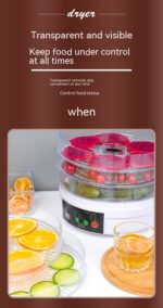 Household Fruit Dehydrator Food Small Foodstuff Dryer - imagine 8