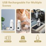 1Pc Portable Bottle Warmer Baby Milk Warmer Milk Formula Warmer For Travel With 6 Heating Levels USB Rechargeable Keep Milk Warm For 5 Hours No Bottle Included - imagine 5