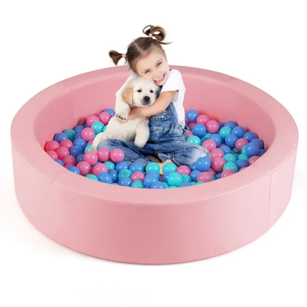 ccf0d49c-b2f5-47f3-9dc3-783b1552210f.jpg 42 Inch Kids Round Foam Ball Pits With 25D Sponge Filling And Washable PU Cover - imagine 1