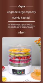 Household Fruit Dehydrator Food Small Foodstuff Dryer - imagine 5