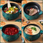 Non Stick Pot Household Electric Pot Integrated Type - imagine 2