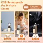 1Pc Portable Bottle Warmer With Night Light On The Go Baby Milk Warmer Milk Formula Warmer For Home Travel With 6 Heating Levels - imagine 3