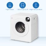 Compact Laundry Dryer 1300W Portable Clothes Dryer with 3.2 cu.ft Stainless Drum - imagine 8