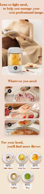 110V220V Smart Electric Stew Cooker Personal Portable Electric Stew Pot - imagine 10