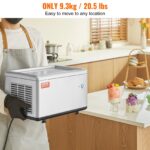 Fried Ice Cream Roll Machine, 19.3" X 14.9" Stir-Fried Ice Cream Pan, Stainless Steel Rolled Ice Cream Maker With Compressor And 2 Scrapers, For Making Ice Cream, Frozen Yogurt, Ice Cream Rolls - imagine 5