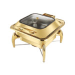 Hotel Restaurant Bufei Golden Stainless Steel Buffet Stove - imagine 9