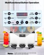 Commercial Slushy Machine 15Lx3 Tank Margarita Smoothie Frozen Drink Maker - imagine 4