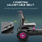 Kids Pedal Go Kart Ride-on Toy with Ergonomic Comfort - imagine 4