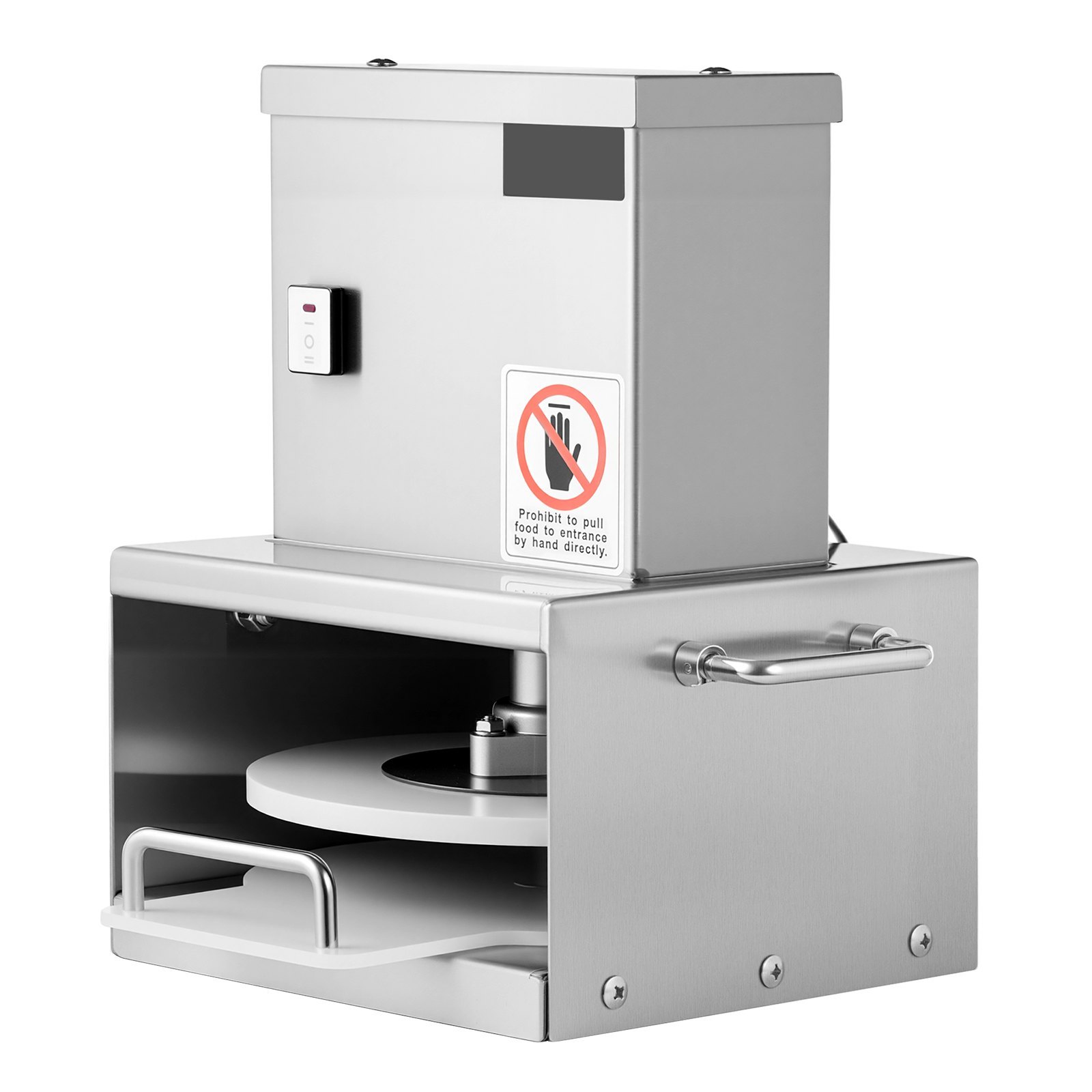 fdb49acc-d0d5-485b-939d-044a31c45323.jpg 6 In Electric Pizza Dough Press Machine Pizza Pastry Sheeter Stainless Steel - imagine 1