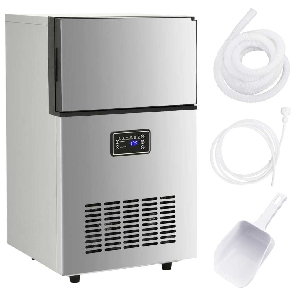 fe1cefbe-0c3c-4d09-bbcb-ca948ff43f26.jpg Ice Cube Machine Silver 45 kg / 24 h - imagine 1