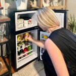 KRIB BLING 3.5Cu.Ft Compact Refrigerator Mini Fridge With Freezer, Small Refrigerator With 2 Door, 7 Level Thermostat Removable Shelves For Kitchen, Dorm, Apartment, Bar, Office, Silver/Black/Blue - imagine 5